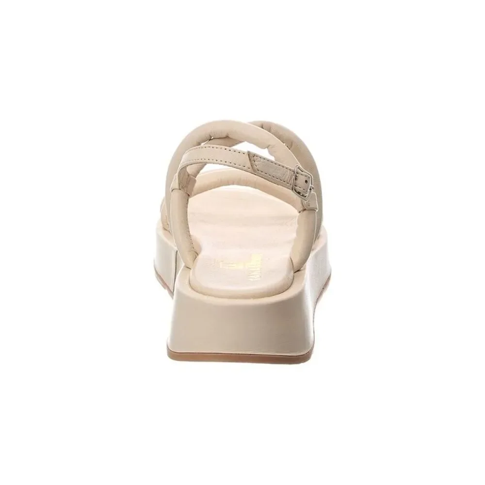 La Canadienne Abi Leather Platform Sandal, White